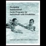 Designing Instructional Swim Programs for Individuals With Disabilities