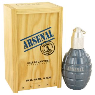 Arsenal Blue for Men by Gilles Cantuel Eau De Parfum Spray 3.4 oz
