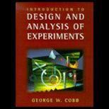 Introduction to Design and Analysis of Experiments