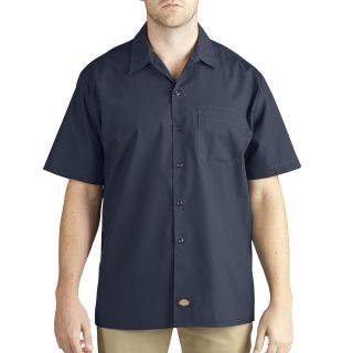 Dickies Short Sleeve Poplin Work Shirt, Khaki, Mens