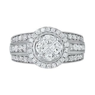 Harmony Eternally in Love 2 CT. T.W. Diamond Engagement Ring, White/Gold, Womens