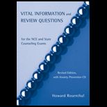 Vital Information and Review Questions for the NCE and State Counseling Exams   CD