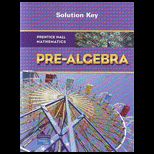 Pre Algebra Solution Key