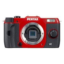 Pentax Q10 12.4MP with 02 zoom lens kit (Red) Lens Included