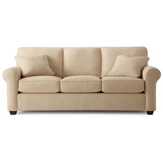 Possibilities Roll Arm 86 Sofa, Champagne