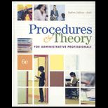 Procedures and Theory for Administrative Professionals   With CD and Workbook