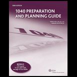 1040 PREPARATION+PLANNING GDE,2009 ED.