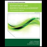 Supervision and Instructional Leadership
