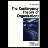 Contingency Theory of Organizations