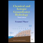 Chemical and Isotopic Groundwater Hydrology