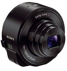 Sony DSC QX10/B Smartphone Attachable Lens Style Camera   Black