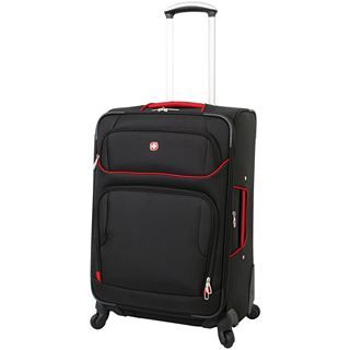 SwissGear 28 Spinner Upright Luggage   Black, Red/Black