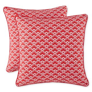 Cloud 2 pk. Decorative Pillows, Red