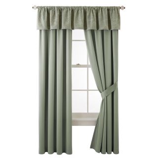 LIZ CLAIBORNE Gardenia Curtain Panel Pair, Green