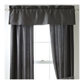 Orion Tailored Valance, Black/Silver