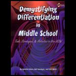 Demystifying Differentiation in Middle School Book    With CD