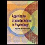 Applying to Graduate School in Psychology