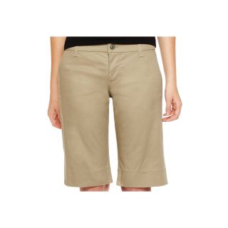 Dickies Bermuda Shorts, Khaki, Womens