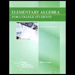 Elemntary Algebra for College Students   With Cd (Custom)