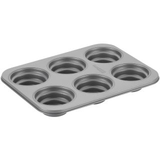 CAKE BOSS Cake Boss Specialty Bakeware Nonstick 6 Cup Round Cakelette Pan