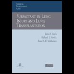 Surfactant Lung Injury and Lung Transplant.