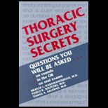 Throracic Surgery Secrets