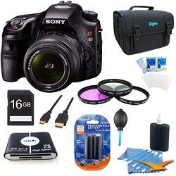 Sony SLTA65VL   a65 Digital SLR Camera 24.3 MP with 18 55mm Zoom Lens Plus Kit