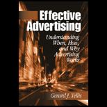 Effective Advertising  Understanding When, How, and Why Advertising Works