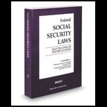 Federal Social Security Laws, Selected Statutes and Regulations