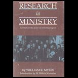 Research in Ministry