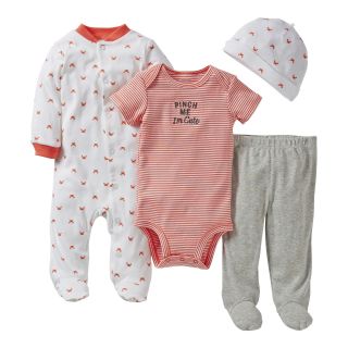 Carters Carter s Crab 4 pc. Layette Set   Boys preemie, Red, Red, Boys