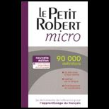 Le Petit Robert Micro