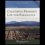 California Property Law for Paralegals   With CD and Code