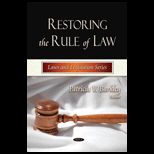 Restoring the Rule of Law