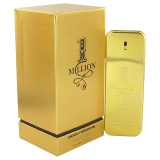 1 Million Absolutely Gold for Men by Paco Rabanne Pure Perfume Spray 3.3 oz