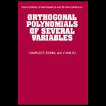 Orthogonal Polynomials of Several Variables