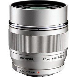 Olympus M.ZUIKO DIGITAL ED 75mm f1.8 (Silver) Lens   V311040SU000