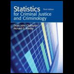 Statistics for Criminal Justice and Criminology