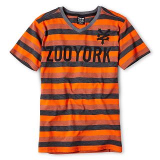 Zoo York Striped Logo Tee   Boys 8 20, Orange, Boys