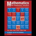 Mathematics for Elementary Teachers Student Activity Manual