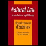 Natural Law  An Introduction to Legal Philosophy