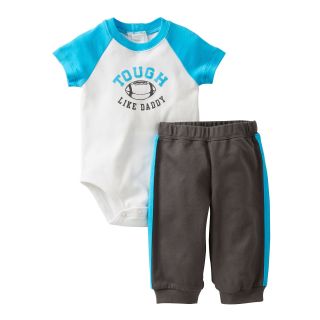 Carters Carter s Football Bodysuit Pant Set   Boys newborn 24m, Gray, Gray,