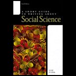 Short Guide to Writing About Social Science