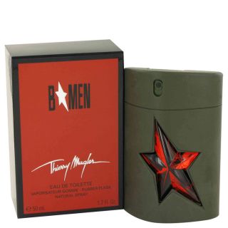 B Men for Men by Thierry Mugler EDT Spray Rubber Flask 1.7 oz
