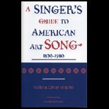 Singers Guide to American Art Song