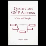 Quality and Gmp Auditing  Clear and Simple