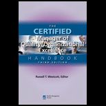 Certified Manager of Quality/Organizational Excellence Handbook  With CD