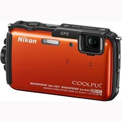 Nikon COOLPIX AW110 Waterproof Digital Camera (Orange) Factory Refurbished