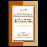 Judgment and Decision Making  An Interdisciplinary Reader