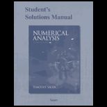 Numerical Analysis   Student Solution Manual